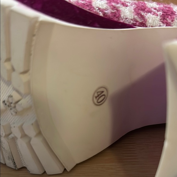 Pink and Yellow Decorative Shoe with Flower Appliqué - Picture 4 of 15